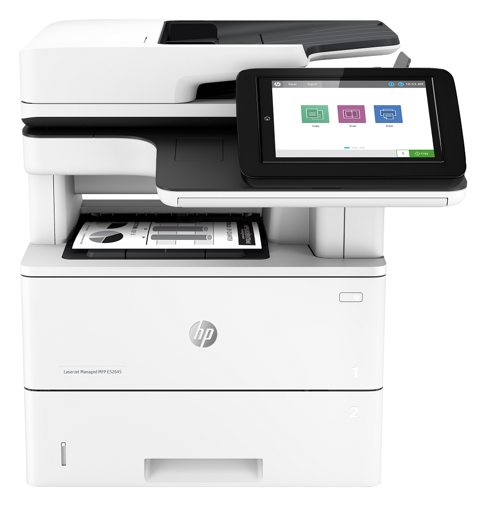 Impressora multifuncional HP LaserJet Managed MFP E52645dn monocromática